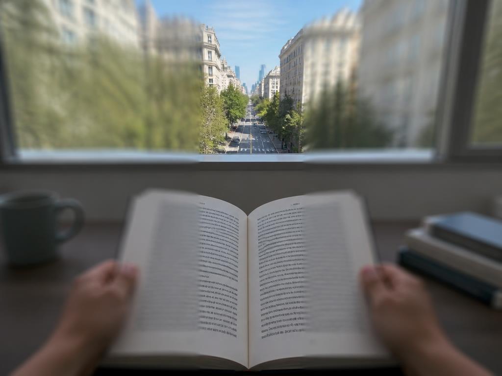 Blick durch das Brillenglas: Herkömmlich – schmaler scharfer Kanal – Ränder unscharf